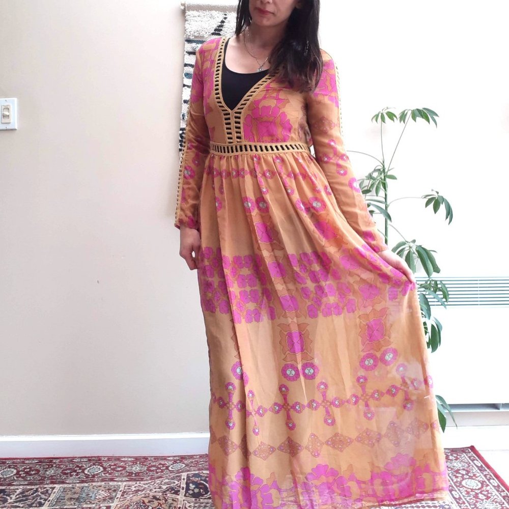 Sheer Beach Dress with built in bodysuit